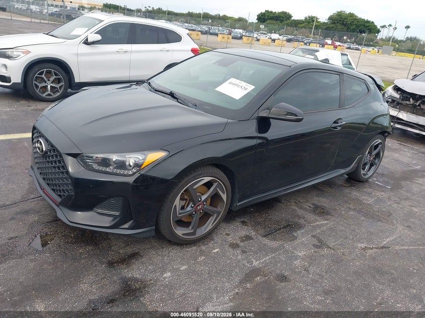 Vin: kmhth6ab9ku011403, lot: 46591127, hyundai veloster turbo 20192