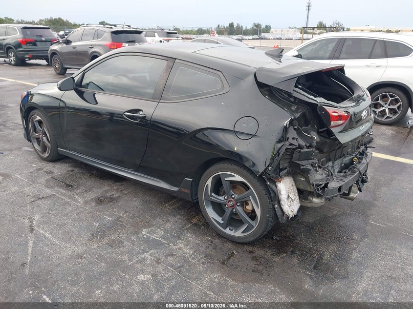 Vin: kmhth6ab9ku011403, lot: 46591127, hyundai veloster turbo 20193