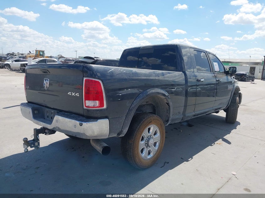 Vin: 3c6ur5nl8jg233491, lot: 46591160, ram 2500 laramie  4x4 6'4 box 20184