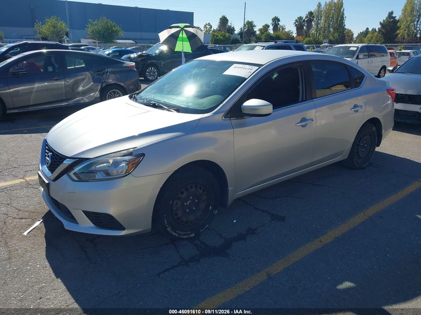 Vin: 3n1ab7ap3ky385083, lot: 46591217, nissan sentra s 20192