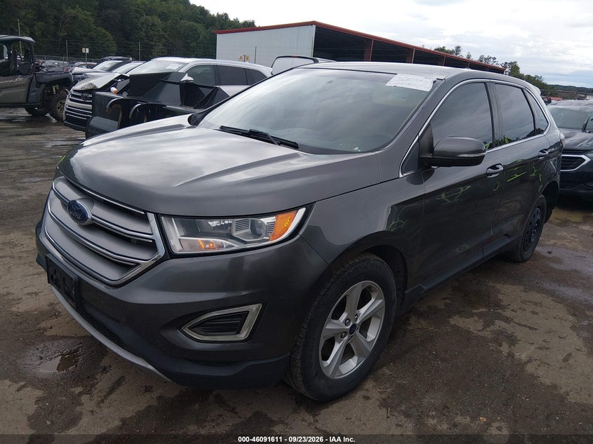 Vin: 2fmtk4j96fbb95620, lot: 46591218, ford edge sel 20152