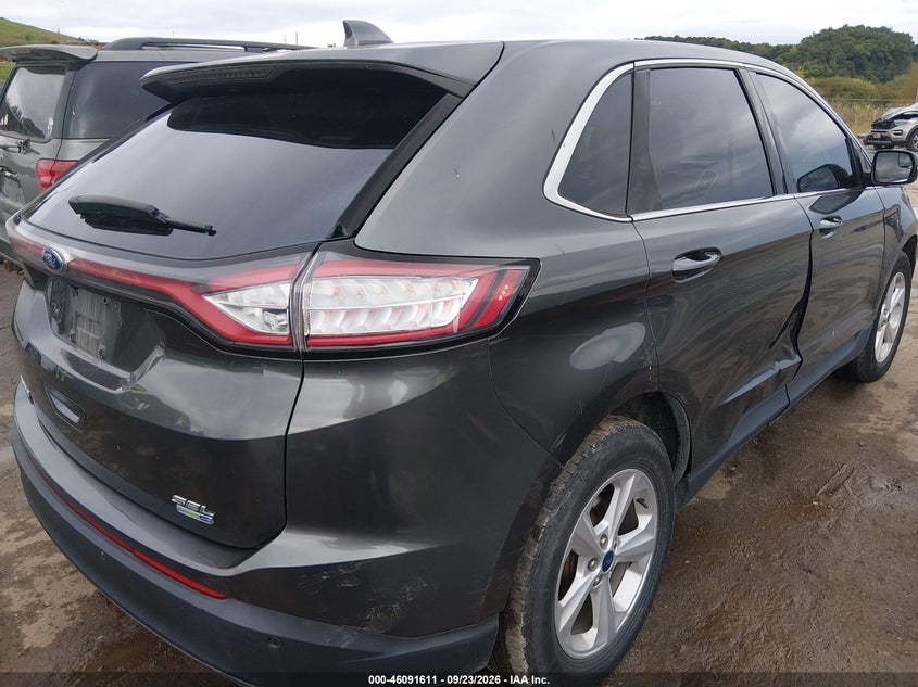 Vin: 2fmtk4j96fbb95620, lot: 46591218, ford edge sel 20154