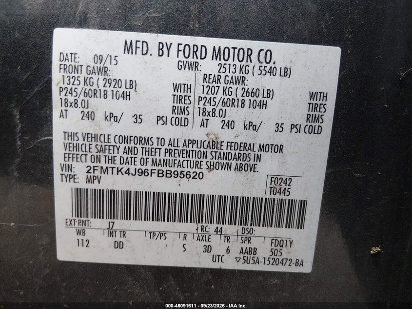 2015 FORD EDGE SEL · Фото 9