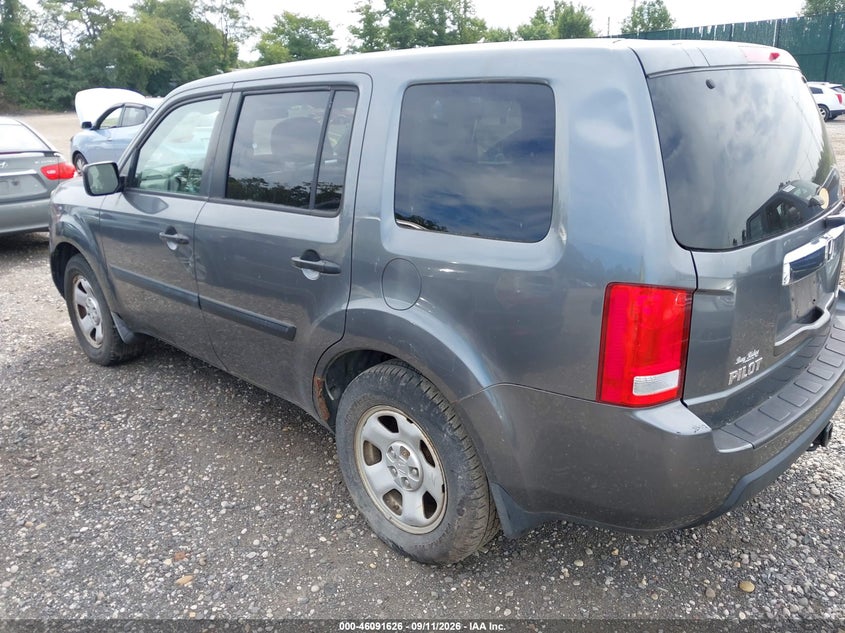 Vin: 5fnyf4h24ab006935, lot: 46591233, honda pilot lx 20103
