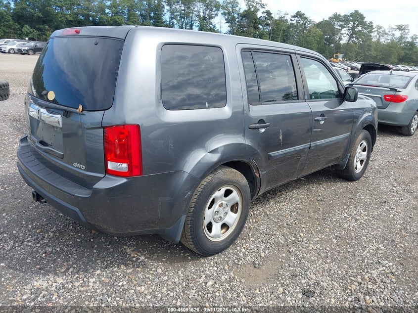 Vin: 5fnyf4h24ab006935, lot: 46591233, honda pilot lx 20104