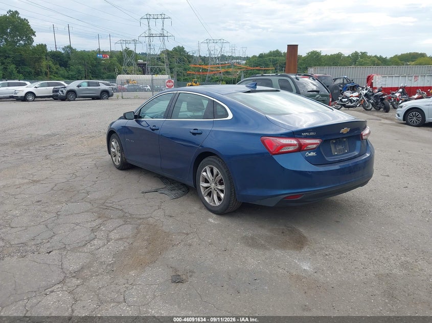 Vin: 1g1zd5st2kf145596, lot: 46591241, chevrolet malibu lt 20193