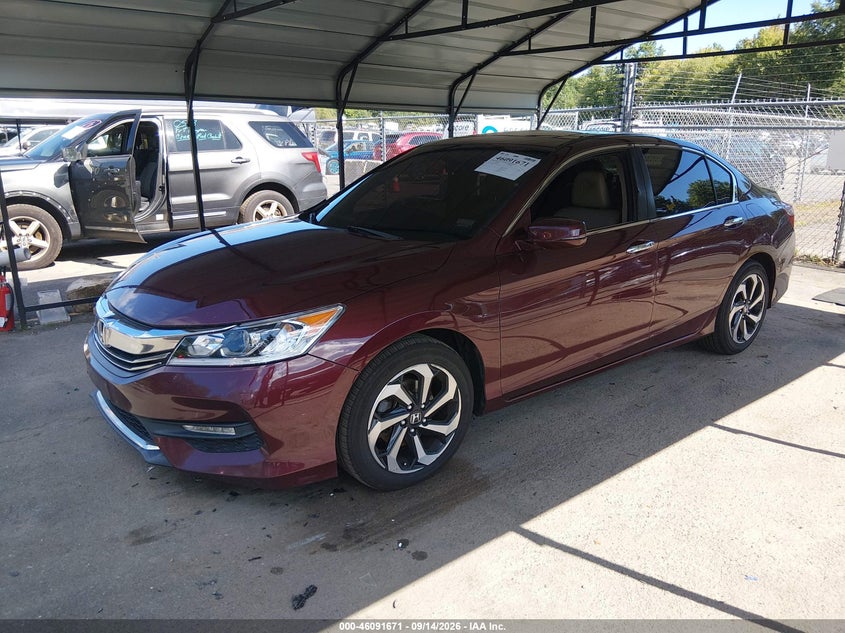 Vin: 1hgcr2f8xha027127, lot: 46591278, honda accord ex-l 20172