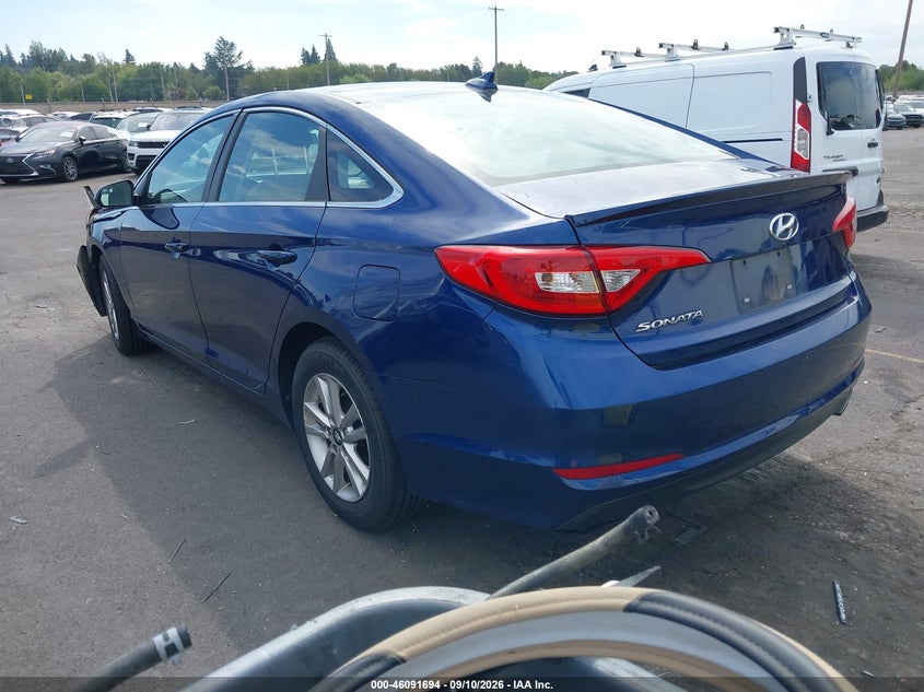 Vin: 5npe24af0gh393814, lot: 46591301, hyundai sonata 20163