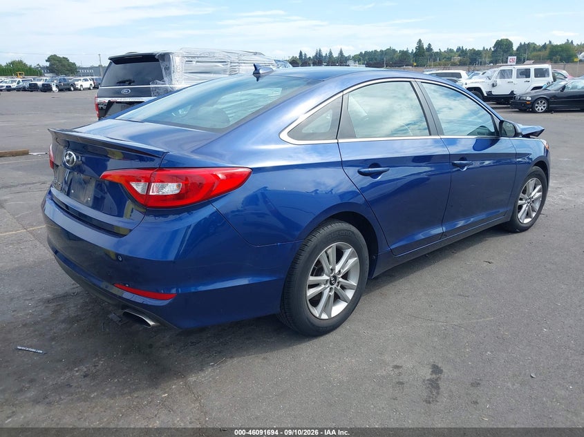 Vin: 5npe24af0gh393814, lot: 46591301, hyundai sonata 20164