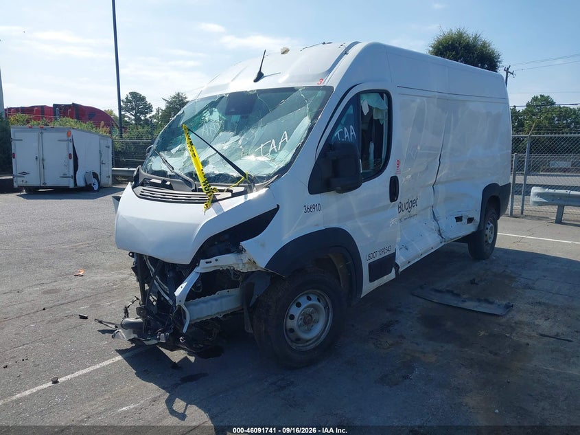 Vin: 3c6lrvdg5pe578272, lot: 46591348, ram promaster 2500 high roof 159 wb 20232