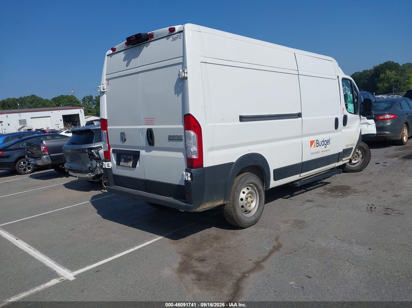 Vin: 3c6lrvdg5pe578272, lot: 46591348, ram promaster 2500 high roof 159 wb 20234