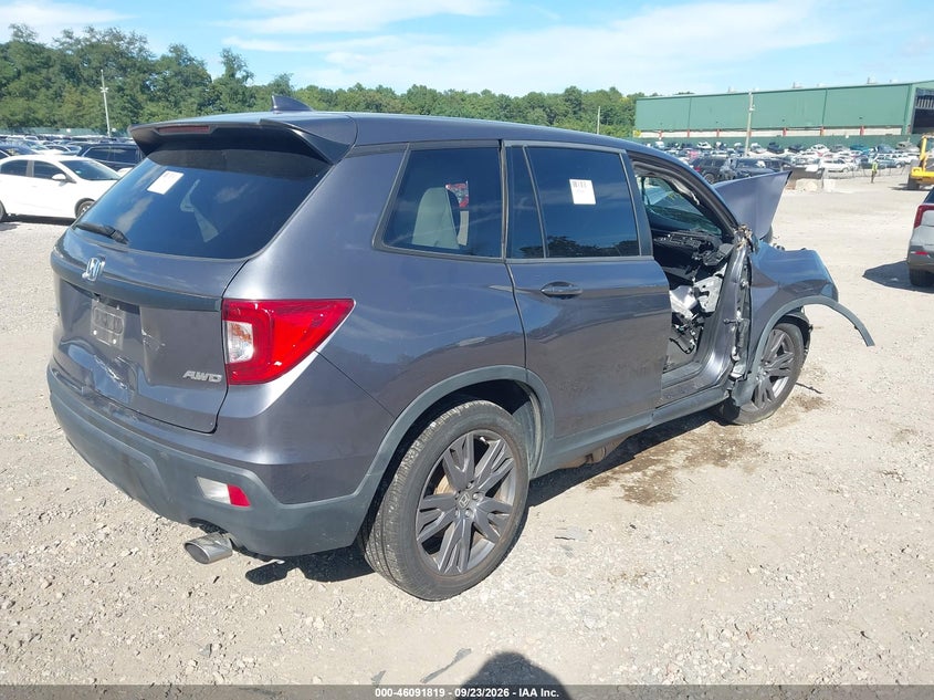 Vin: 5fnyf8h58lb005808, lot: 46591426, honda passport awd ex-l 20204