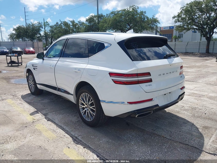 Vin: kmuhbdsb6ru170563, lot: 46591438, genesis gv80 2.5t awd 20243