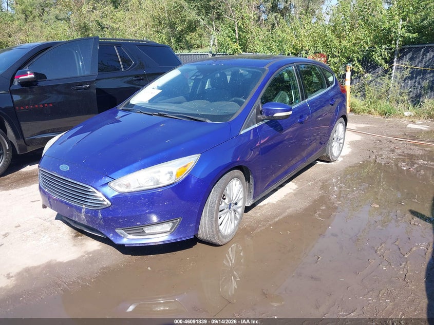 Vin: 1fadp3n25fl350228, lot: 46591447, ford focus titanium 20152