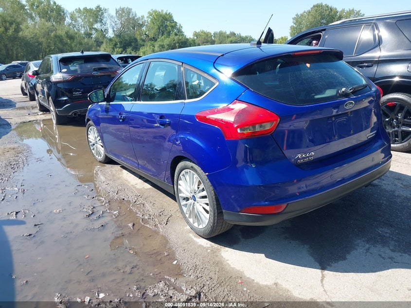Vin: 1fadp3n25fl350228, lot: 46591447, ford focus titanium 20153