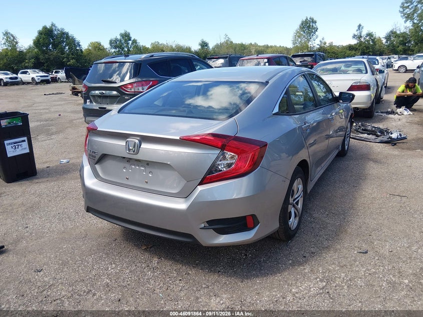 Vin: 19xfc2f53je002642, lot: 46591471, honda civic lx 20184