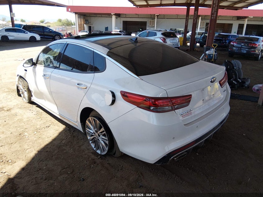 Vin: 5xxgv4l25jg203678, lot: 46591501, kia optima sx turbo 20183