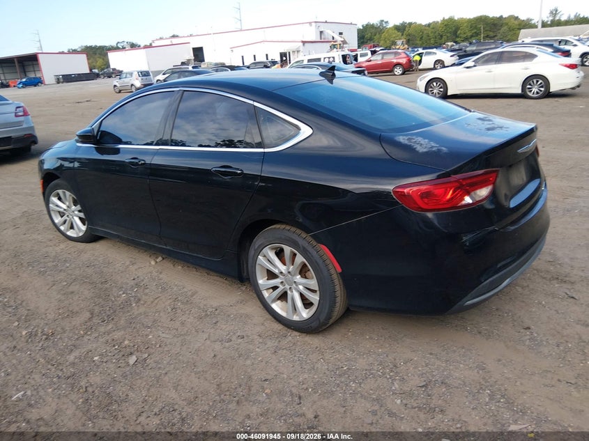 Vin: 1c3cccab0gn113664, lot: 46591552, chrysler 200 limited 20163