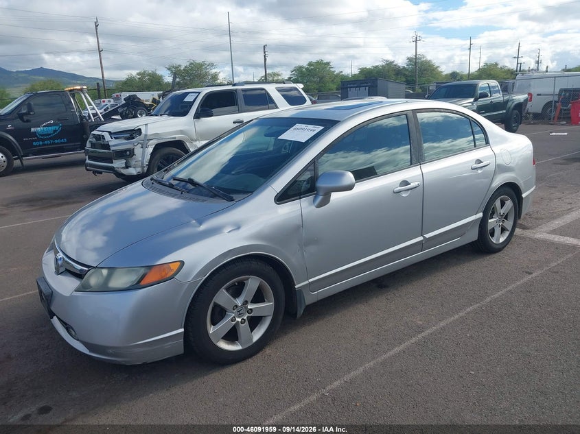 2008 Honda Civic, Оба бока, IAAI, VIN 1HGFA16818L071830 — фото 2