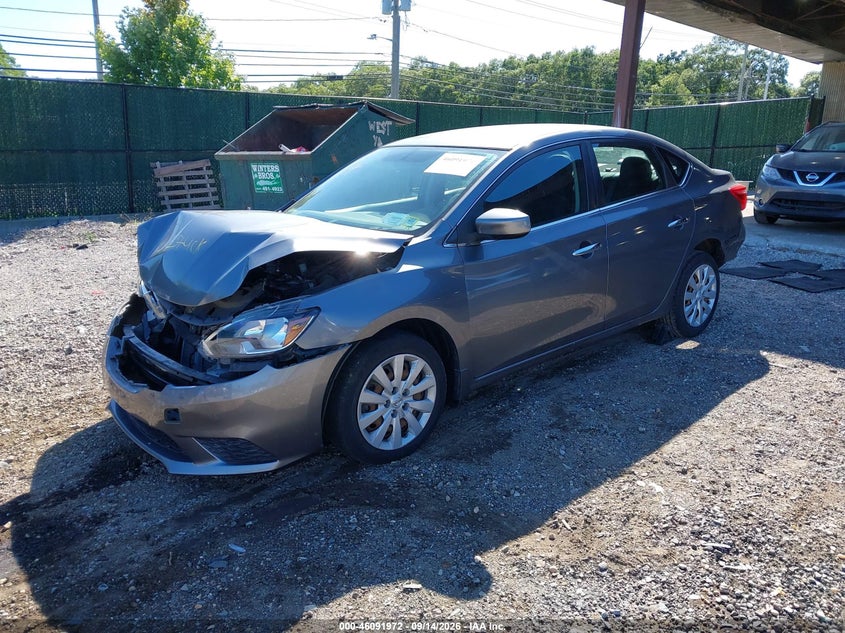 Vin: 3n1ab7ap9hy341212, lot: 46591579, nissan sentra sv 20172