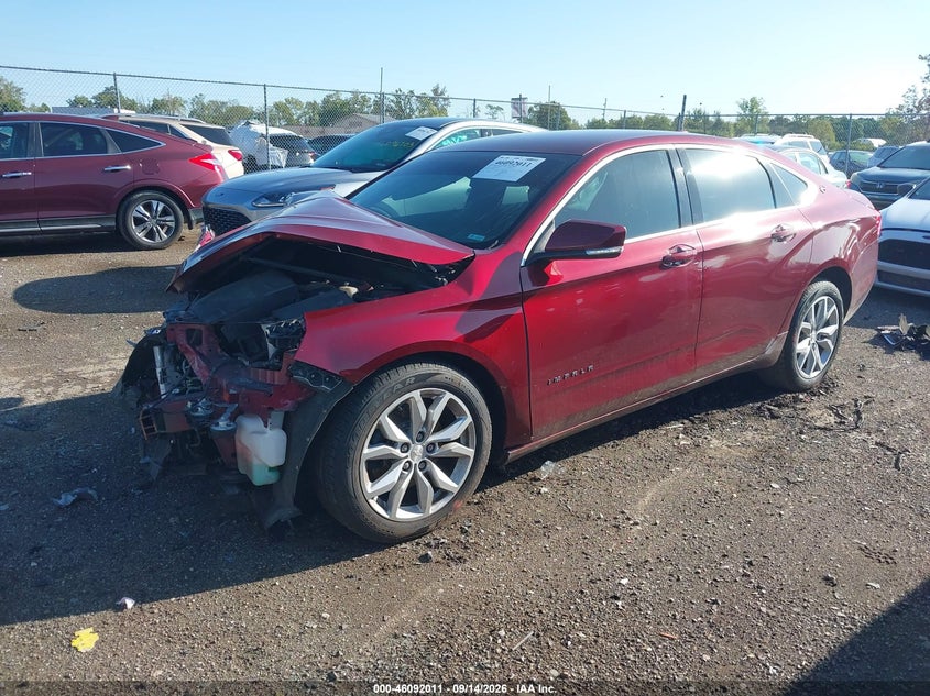 Vin: 2g1115s35g9129916, lot: 46591618, chevrolet impala 2lt 20162