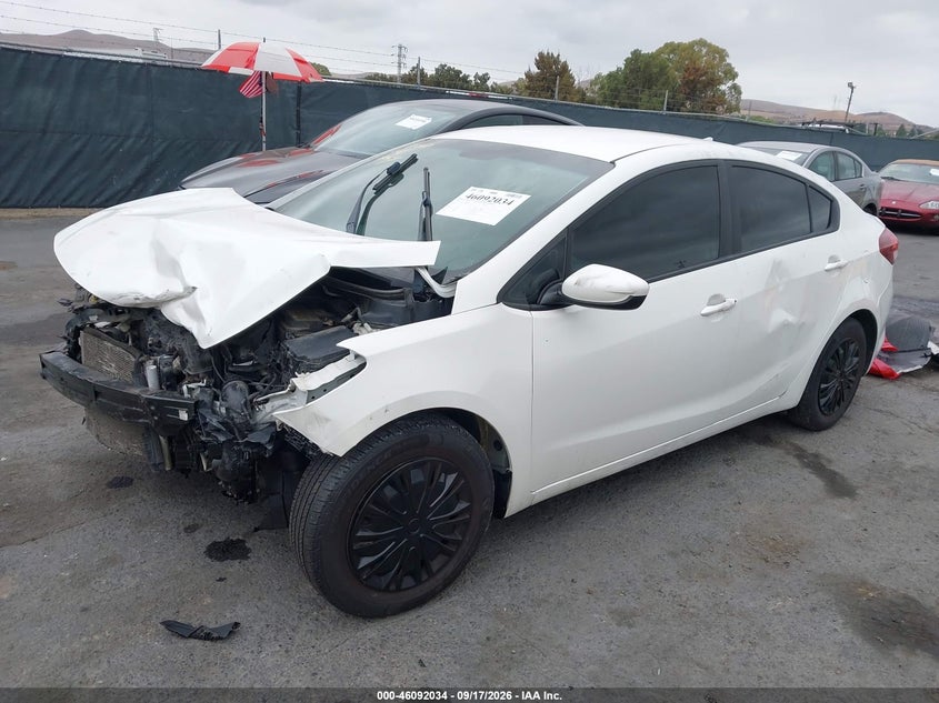 Vin: 3kpfl4a75je235670, lot: 46591641, kia forte lx 20182