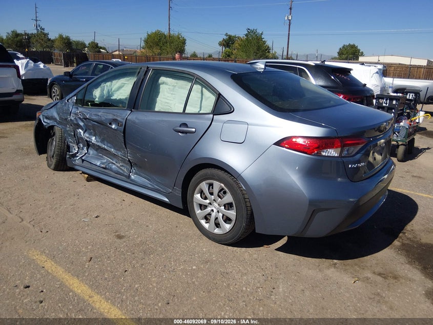 Vin: jtdeprae9lj026191, lot: 46591676, toyota corolla le 20203