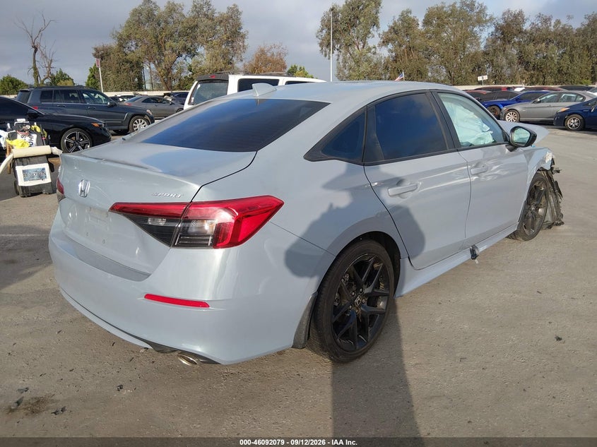Vin: 2hgfe2f50rh573310, lot: 46591686, honda civic sport 20244