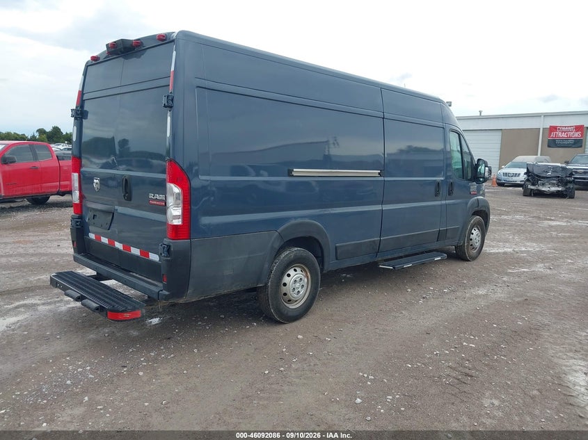 Vin: 3c6urvjg0ke553605, lot: 46591693, ram promaster 3500 cargo van high roof 159 wb ext 20194