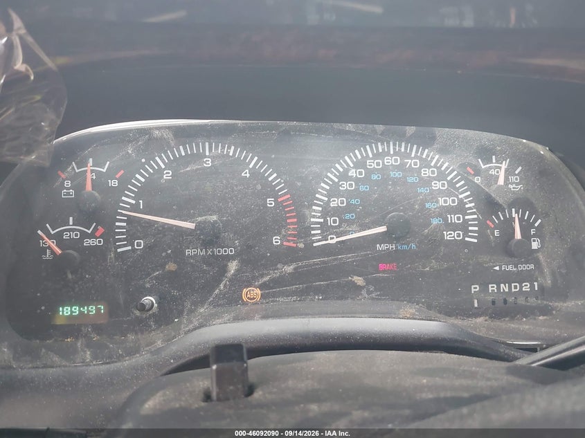 DODGE RAM 1500 1999 VIN 1B7HF13Z5XJ617187