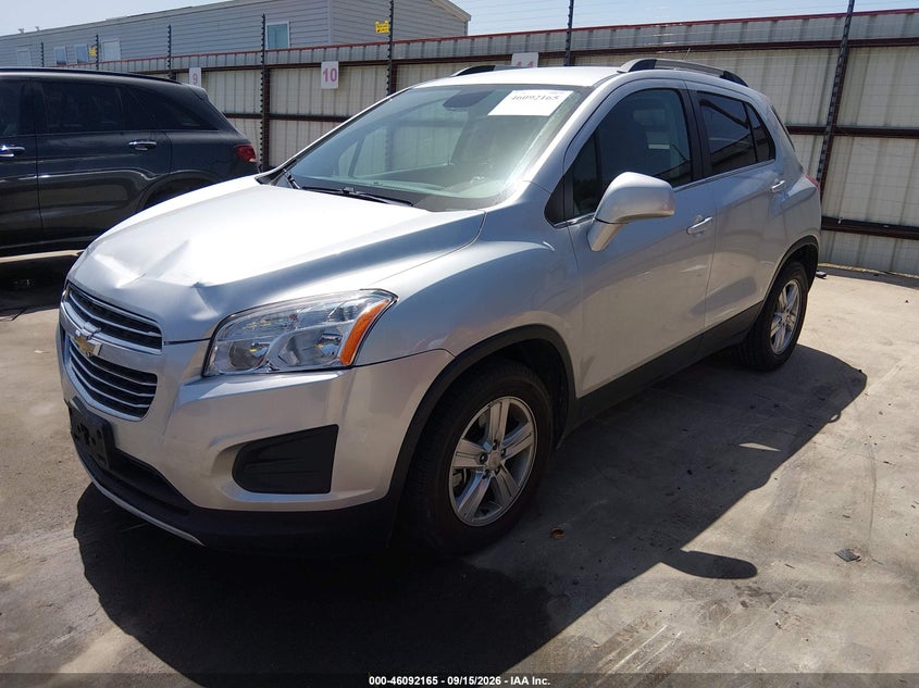 Vin: kl7cjlsbxfb260569, lot: 46591772, chevrolet trax lt 20152