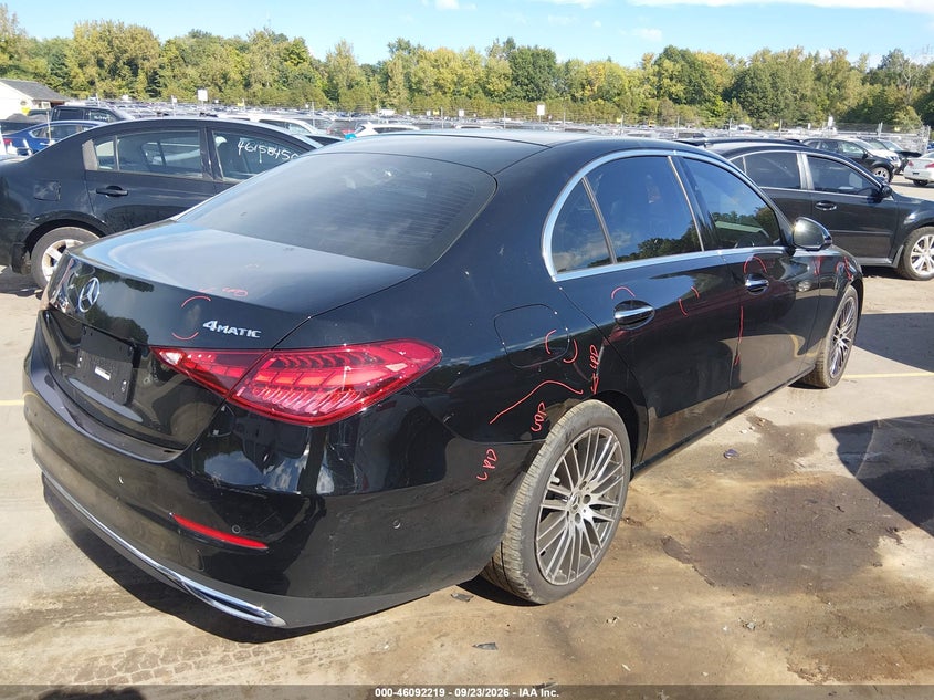 Vin: w1kaf4hb7sr253482, lot: 46591826, mercedes-benz c 300 20254