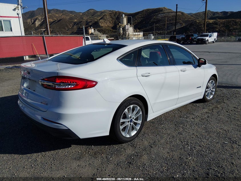 Vin: 3fa6p0lu5kr274128, lot: 46591837, ford fusion hybrid se 20194