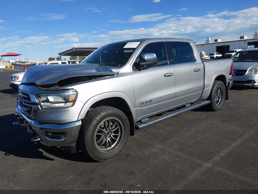 Vin: 1c6srfjt4nn331692, lot: 46591860, ram 1500 laramie  4x4 5'7 box 20222