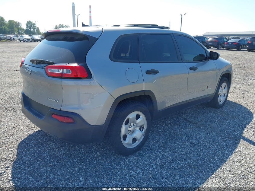 Vin: 1c4pjlab1gw125397, lot: 46591868, jeep cherokee sport 20164