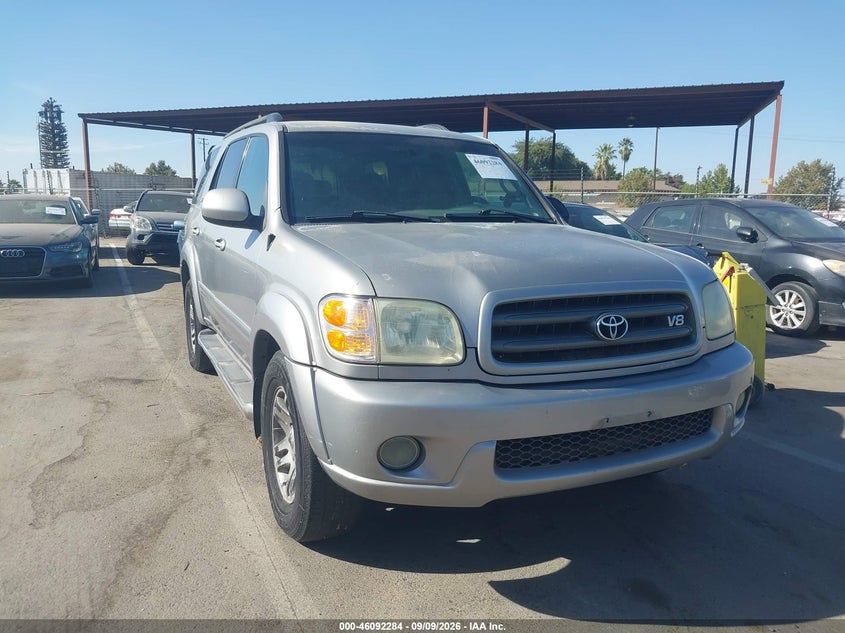 2003 Toyota Sequoia Sr5 V8, Wear, IAAI, VIN 5TDZT34A43S187859