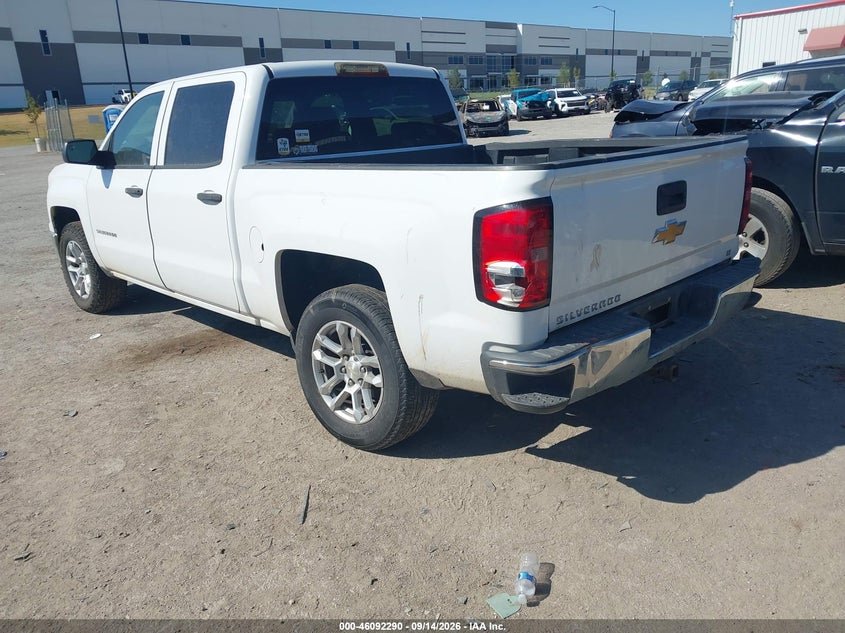 Vin: 3gcpcrec3eg150698, lot: 46591897, chevrolet silverado 1500 1lt 20143