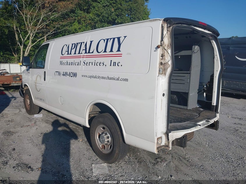 Vin: 1gcwgafg1k1269010, lot: 46591954, chevrolet express 2500 work van 20193