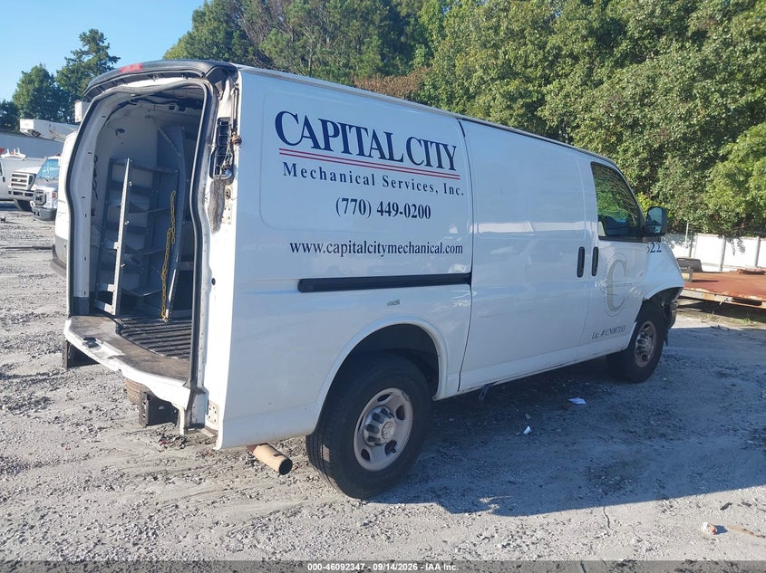 Vin: 1gcwgafg1k1269010, lot: 46591954, chevrolet express 2500 work van 20194