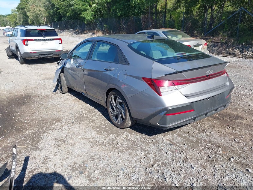 Vin: kmhlm4dg4su962647, lot: 46591960, hyundai elantra sel sport 20253