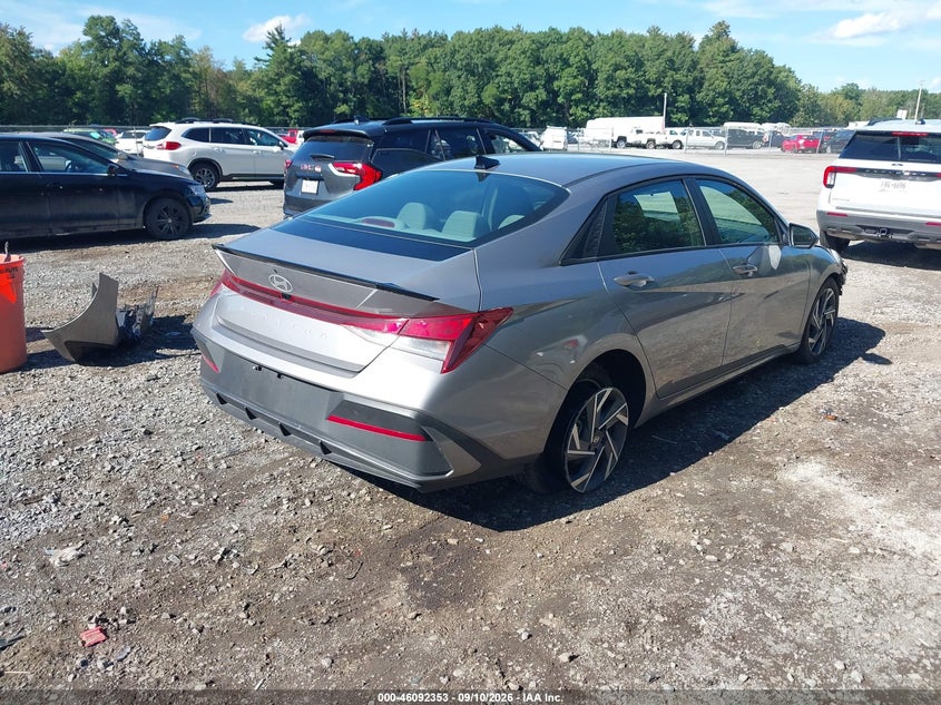 Vin: kmhlm4dg4su962647, lot: 46591960, hyundai elantra sel sport 20254