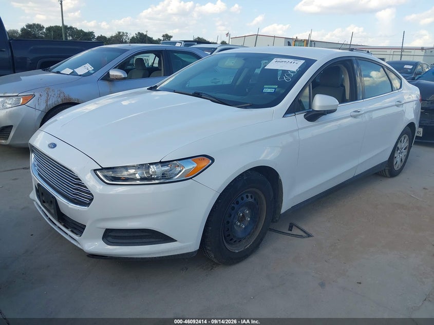 Vin: 1fa6p0g75e5378002, lot: 46592021, ford fusion s 20142