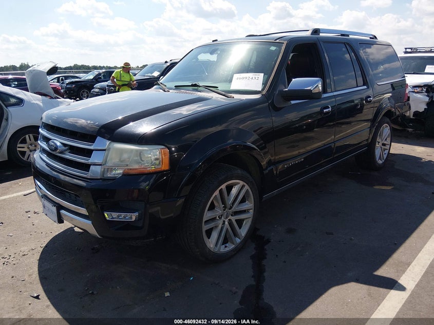 Vin: 1fmjk1lt2gef07873, lot: 46592039, ford expedition el platinum 20162