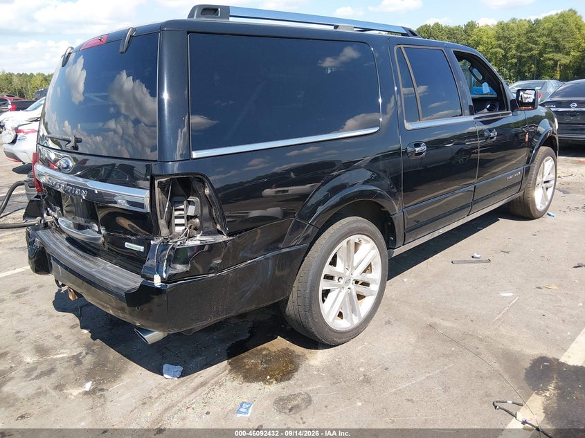 Vin: 1fmjk1lt2gef07873, lot: 46592039, ford expedition el platinum 20164