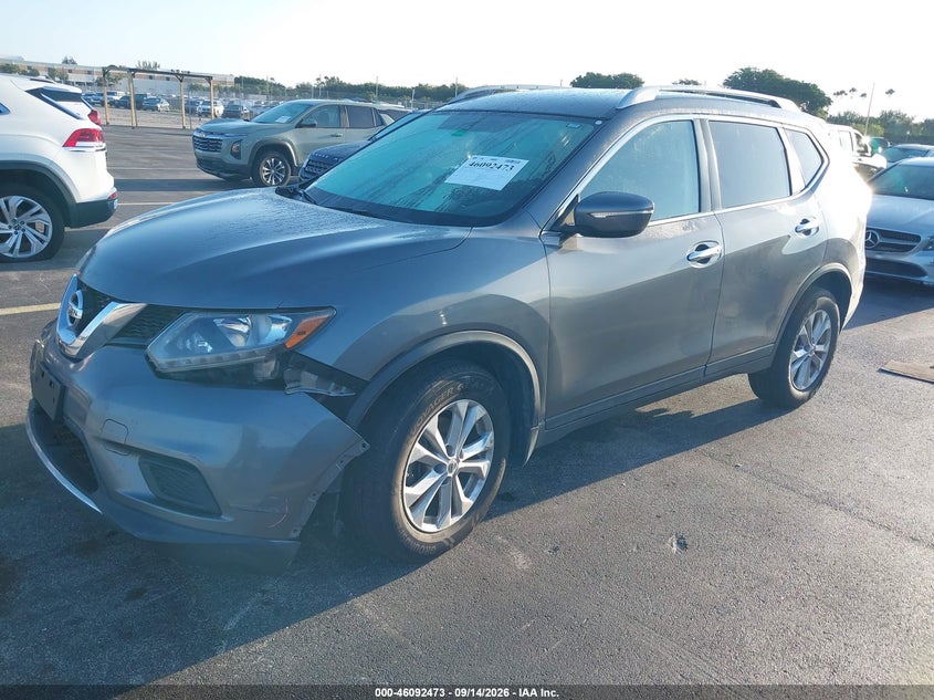 Vin: 5n1at2mv8ec841143, lot: 46592080, nissan rogue s/sl/sv 20142