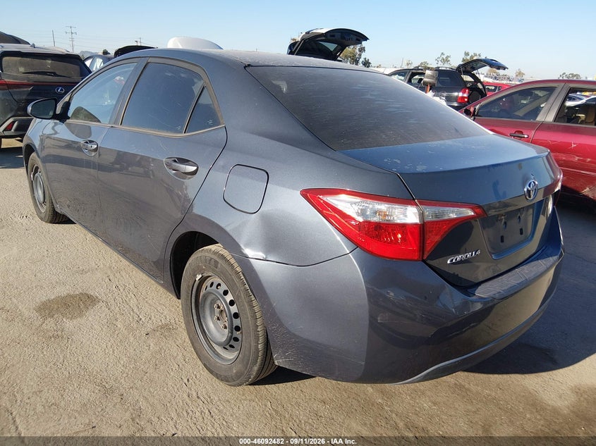 Vin: 5yfburhe4fp205756, lot: 46592089, toyota corolla l 20153