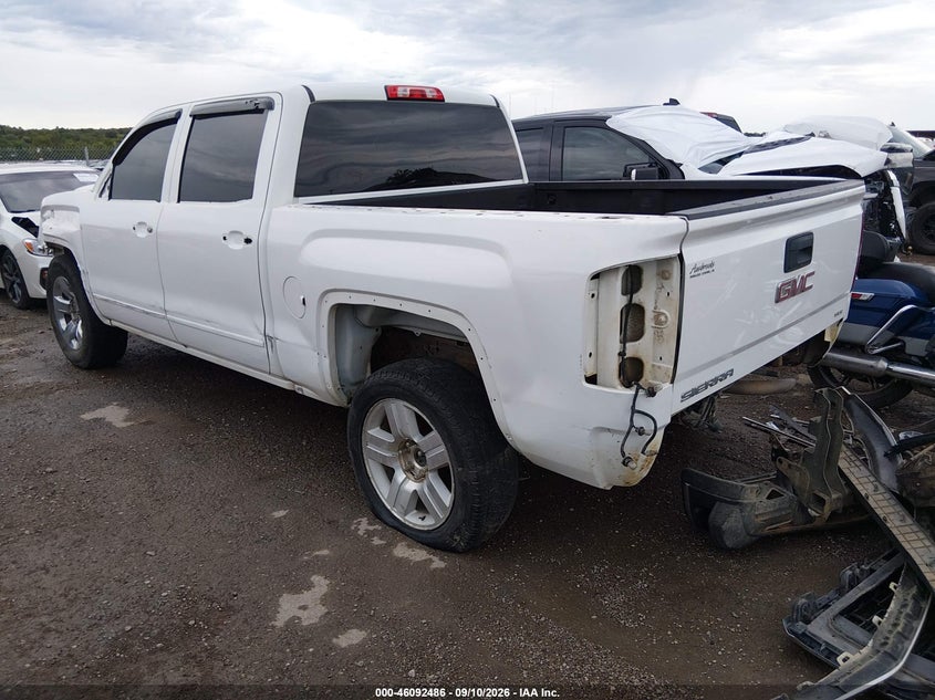 Vin: 3gtu2mec1gg384902, lot: 46592093, gmc sierra 1500 sle 20163
