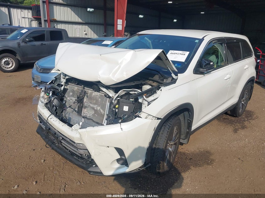 Vin: 5tdbzrfh9ks953113, lot: 46592115, toyota highlander le 20192