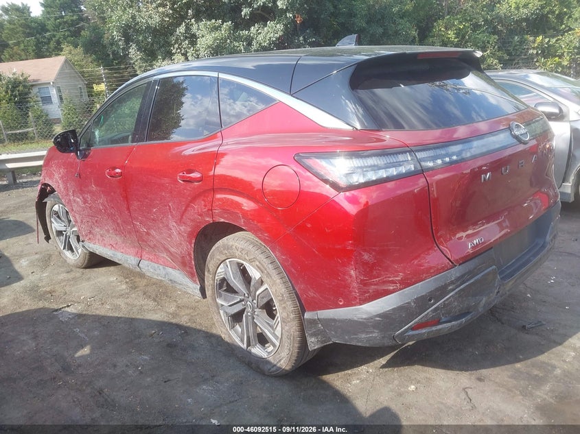 Vin: 5n1az3cs8sc134938, lot: 46592122, nissan murano sl 20253