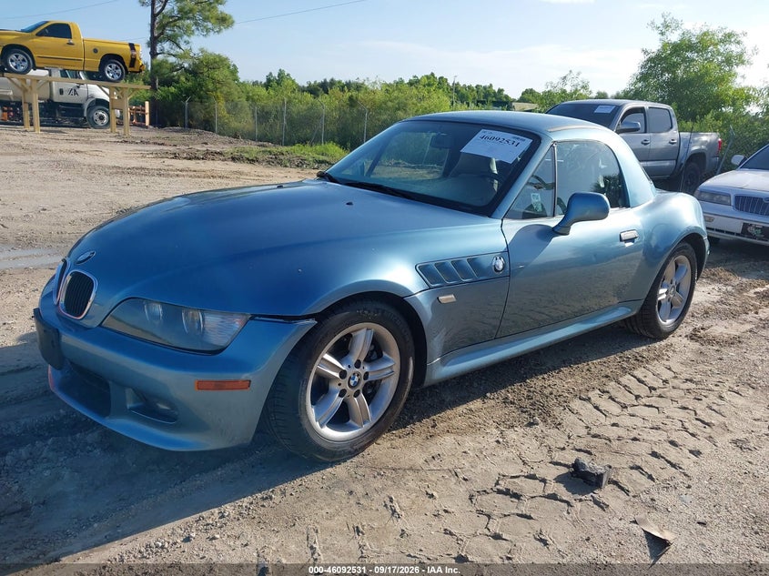 BMW Z3 2000 VIN WBACH9346YLM91836